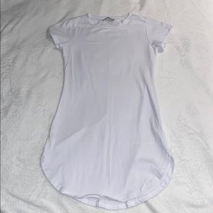 New Fashion Nova Basic T-Shirt Dress - White